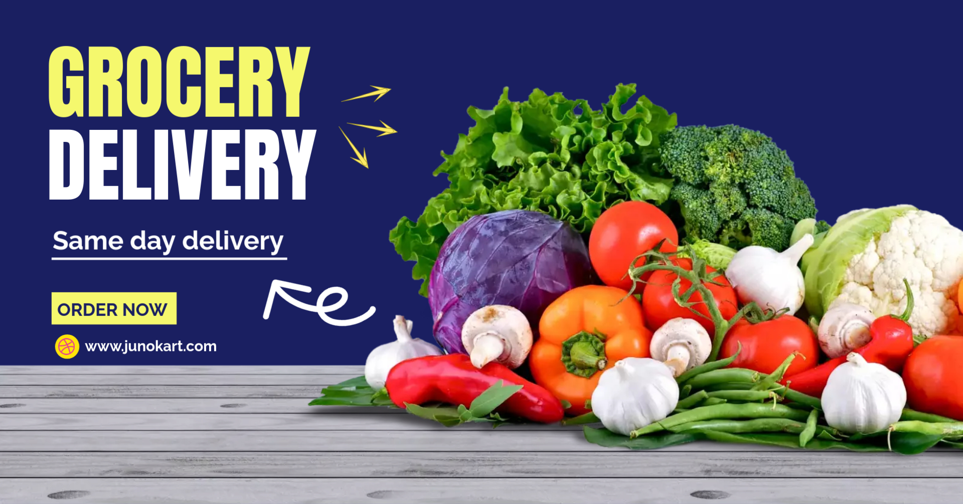 Junokart Facebook Cover Page - Juno Grocery Delivery App